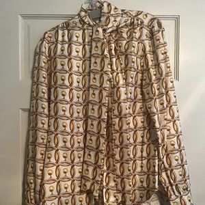 Moschino Silk Button Down Blouse